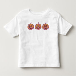 Camiseta De Bebé Calabaza floral de calabaza para niños pequeños