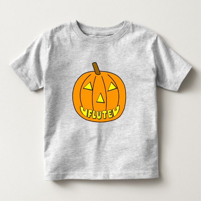 Camiseta De Bebé Calabaza Flute Halloween (Anverso)