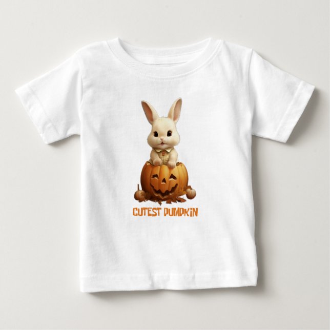 Camiseta De Bebé Calabaza Más Cuesta En El Parche | Conejo para beb (Anverso)