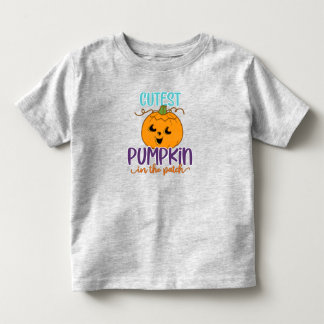 Camiseta De Bebé Calabaza más fina del parche