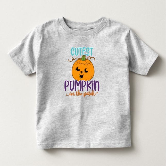 Camiseta De Bebé Calabaza más fina del parche (Anverso)