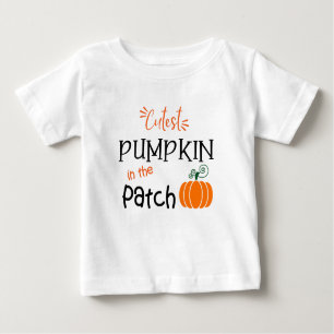 Camiseta De Bebé Calabaza más fina en la caída del parche