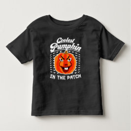 Camiseta De Bebé Calabaza más fría en el parche - Halloween diverti