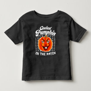 Camiseta De Bebé Calabaza más fría en el parche - Halloween diverti