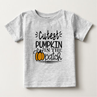 Camiseta De Bebé calabaza más lindo en trajes de halloween con parc