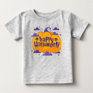 Camiseta De Bebé Calabaza Niños Feliz Halloween Bebé Bebé Camiseta