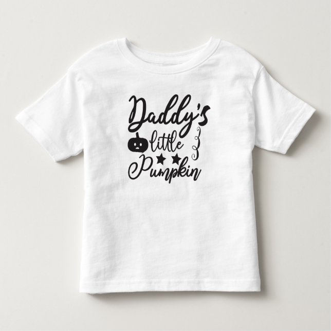Camiseta De Bebé Calabaza pequeña Daddys (Anverso)