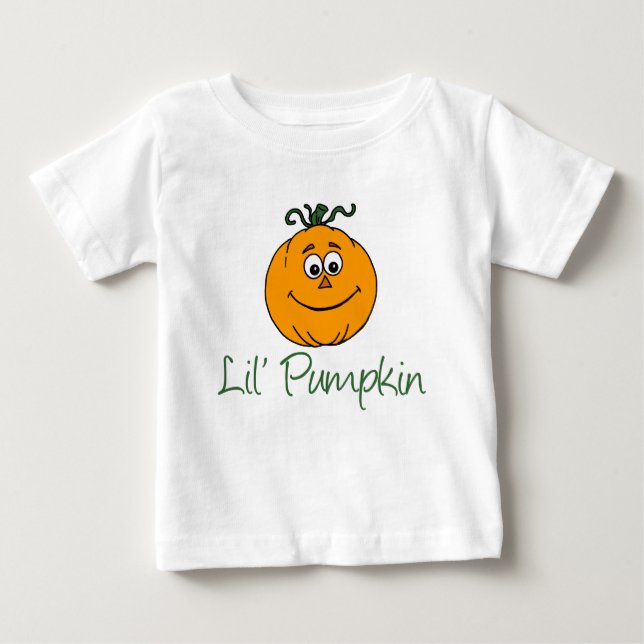 Camiseta De Bebé Calabaza Pequeña Personalizado De Calabaza Para El (Anverso)