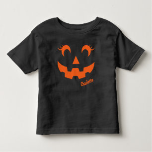 Camiseta De Bebé Calabaza personalizada de Jack O'Lantern en Hallow