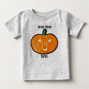 Camiseta De Bebé calabaza, Peter, Peter, comedor
