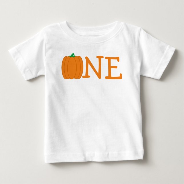 Camiseta De Bebé Calabaza Primer cumpleaños (Anverso)