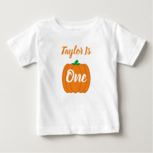 Camiseta De Bebé Calabaza Primer cumpleaños bebé camiseta