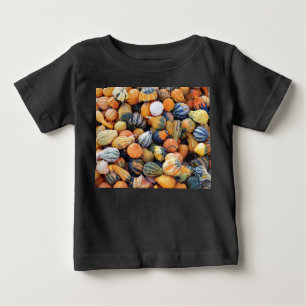Camiseta De Bebé Calabazas Coloridas A