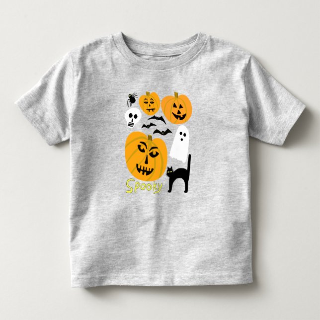Camiseta De Bebé Calabazas espeluznantes encantan a los fantasmas d (Anverso)