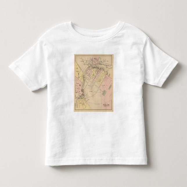 Camiseta De Bebé Calais, el condado de Washington (Anverso)