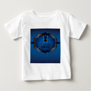Camiseta De Bebé Calavera azul de Halloween