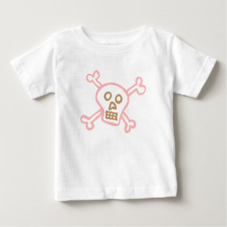 Camiseta De Bebé Calavera chica y huesos cruzados