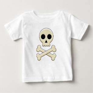 Camiseta De Bebé Calavera con huesos