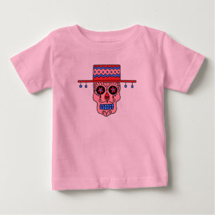 Camiseta De Bebé Calavera de azúcar gaucho