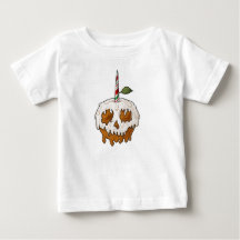 Calavera de manzana caramelizada mortalmente dulce