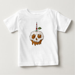 Camiseta De Bebé Calavera de manzana caramelizada mortalmente dulce