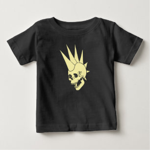 Camiseta De Bebé Calavera de Punk de personalizable versión 2