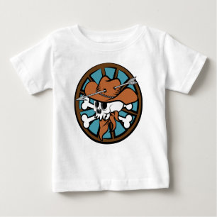 Camiseta De Bebé Calavera de vaquero y huesos cruzados