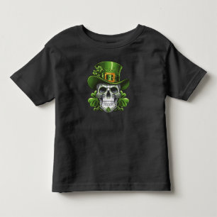 Camiseta De Bebé Calavera Día de San Patricio Trébol