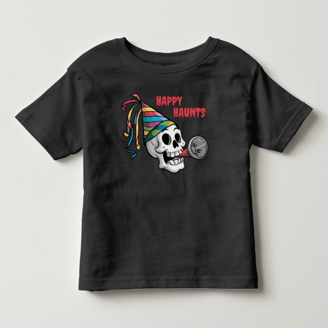 Camiseta De Bebé Calavera Fiesta colorida (Anverso)