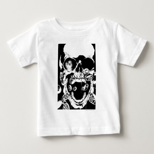 Camiseta De Bebé Calavera y anillos (Anverso)
