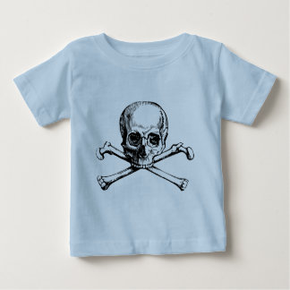 Camiseta De Bebé Calavera y huesos