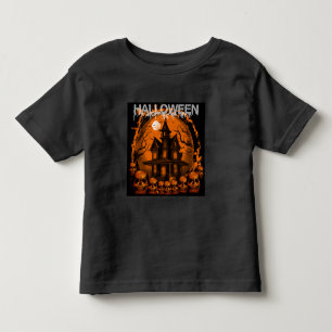 CAMISETA DE BEBÉ CALAVERAS DE CASA EMBRUJADA TERRIFICANTE DE HALLOW