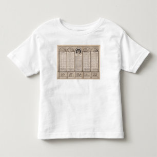 Camiseta De Bebé Calendario republicano, 1794