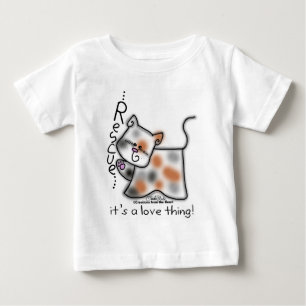 Camiseta De Bebé Calico RESCATE...¡es cosa de amor!