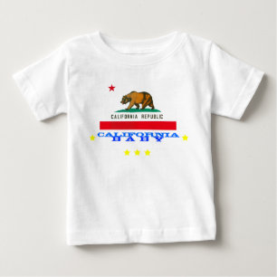 Camiseta De Bebé california baby + bandera