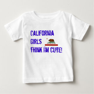 Camiseta De Bebé california-bandera estatal, Chicas de California p