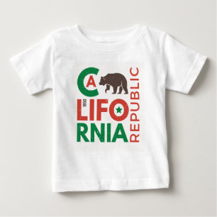 Camiseta De Bebé California con el logotipo del oso grizzly
