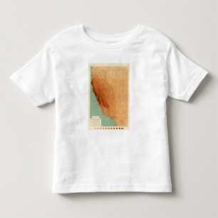 Camiseta De Bebé California, Nevada que muestra intensidad