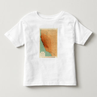 Camiseta De Bebé California, Nevada que muestra intensidad
