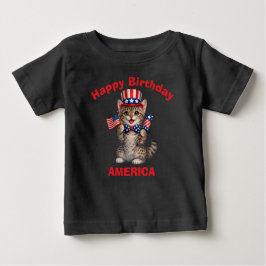 Camiseta De Bebé California Spangled (1k) Patriotic Kid T-Shirt