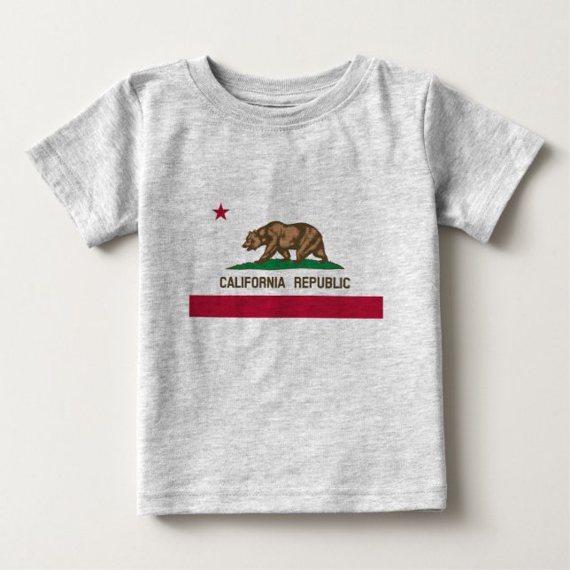 Camiseta De Bebé California State Flag (Anverso)