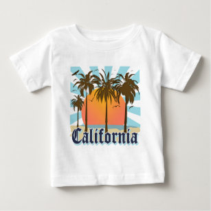 Camiseta De Bebé California vara puesta del sol
