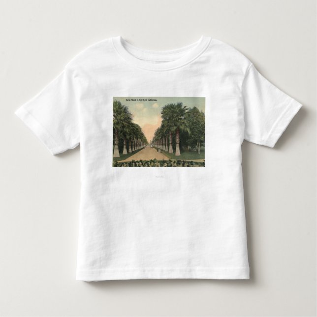 Camiseta De Bebé CaliforniaPalms junto al camino (Anverso)