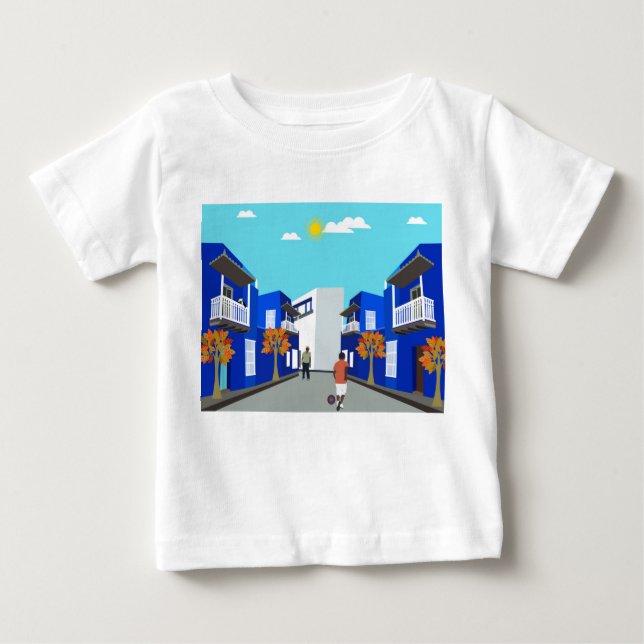 Camiseta De Bebé Calle Columbia (Anverso)