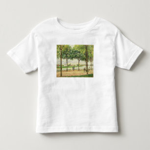 Camiseta De Bebé Calle de Alfred Sisley el de los árboles de