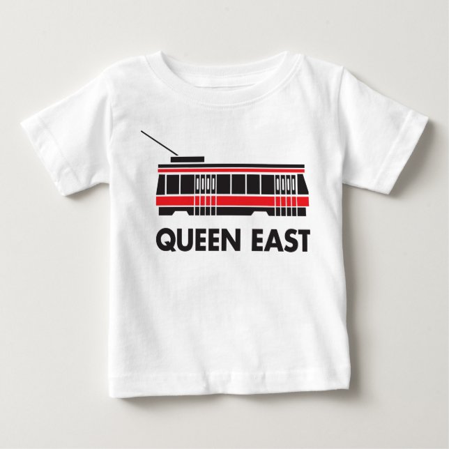 Camiseta De Bebé Calle Queen East (Toronto) (Anverso)