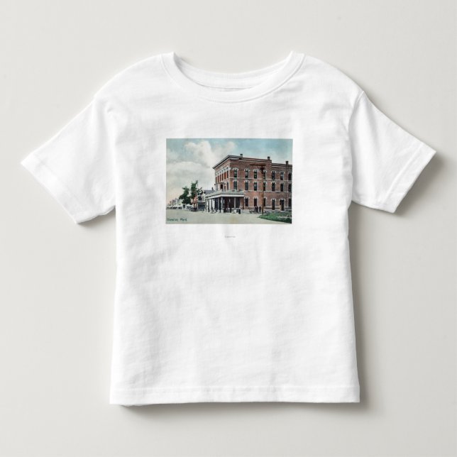 Camiseta De Bebé Calle SceneGlendive, TA (Anverso)