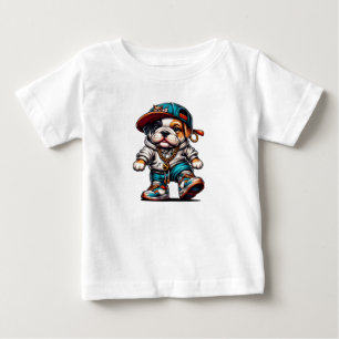 Camiseta De Bebé Callejero Bulldog Adorable
