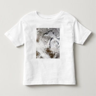 Camiseta De Bebé Calles de la nube sobre el lago Superior y el lago
