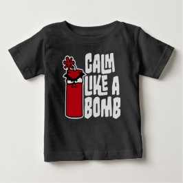 Camiseta De Bebé Calm Like a Bomb Paradox Irony Humor Explosive Fun